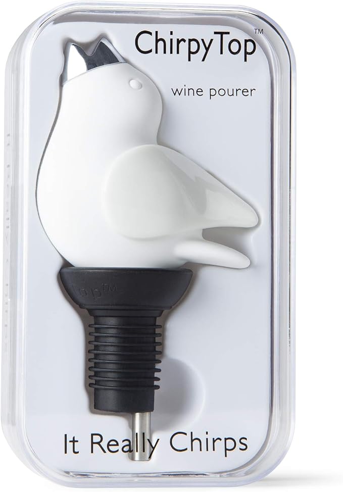 Wine Pourer - White and White