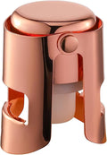 Champagne Stoppers with Stainless Steel Champagne Saver with Food Grade Silicone Leak proof Keep Fresh Suitable for Champagne, Cava, Prosecco and Sparkling(RoseGold, 1 Pack)