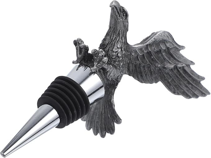 Eagle Wine Bottle Stopper Reusable Metal Wine Sealer Decorative Eagle Head for Home Bar