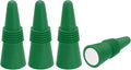 MECCANIXITY 4Pcs Wine Stoppers High Temp Silicone Plug T Shaped Wine Bottle Stopper Wine Outlet Cap Bottle Cover, Dark Green