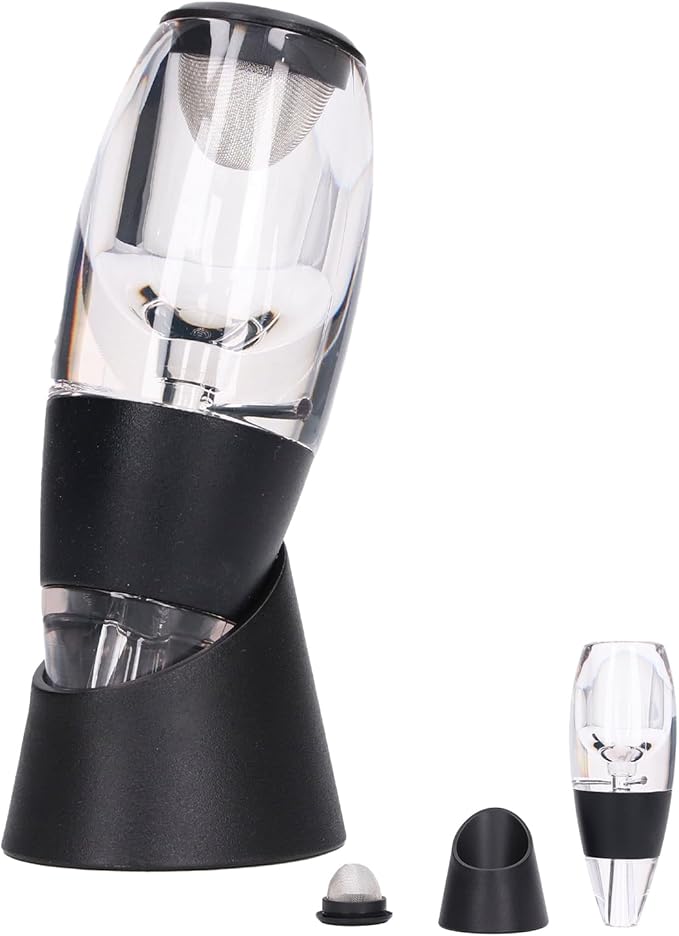 Wine Aerator Plastic Mesh Filter Transparent Design Ideal Gift Enhances Flavors Wine with Smoother Finish Wine Airarator for Wine Lovers and Sommeliers