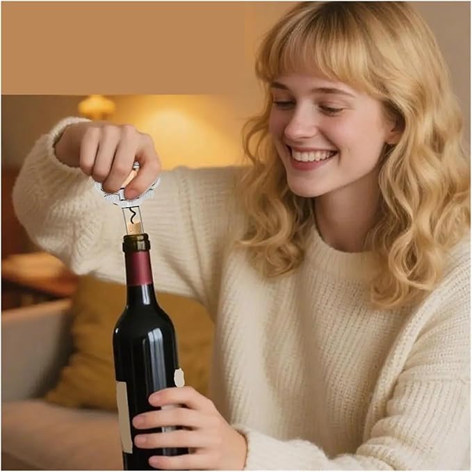 Durand wine opener, ah so wine opener, NEW Wine Corkscrew Two-Prong Particular Older(Bright Silver)