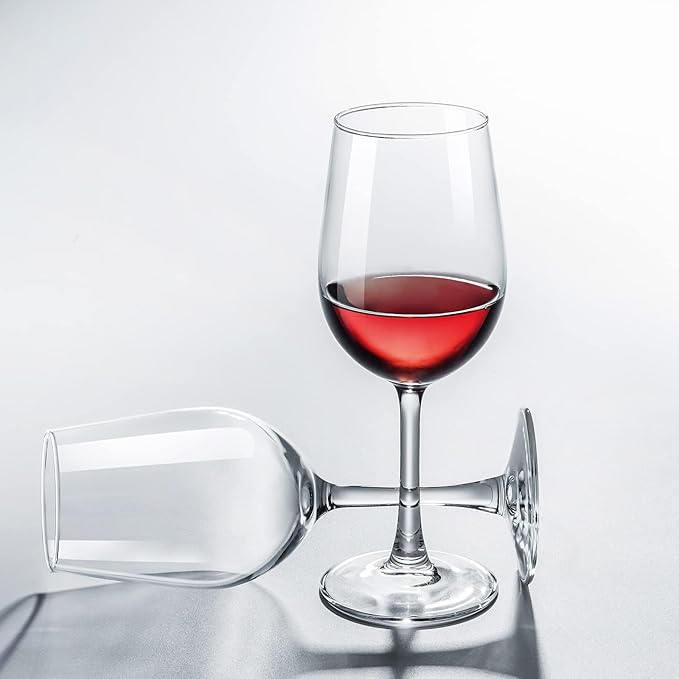 PARACITY Wine Glasses, christmas gift, Clear Glass, Long Stem Wine Glass for Red and White Wine - 10 OZ (Set of 2), Mother's Day Gift