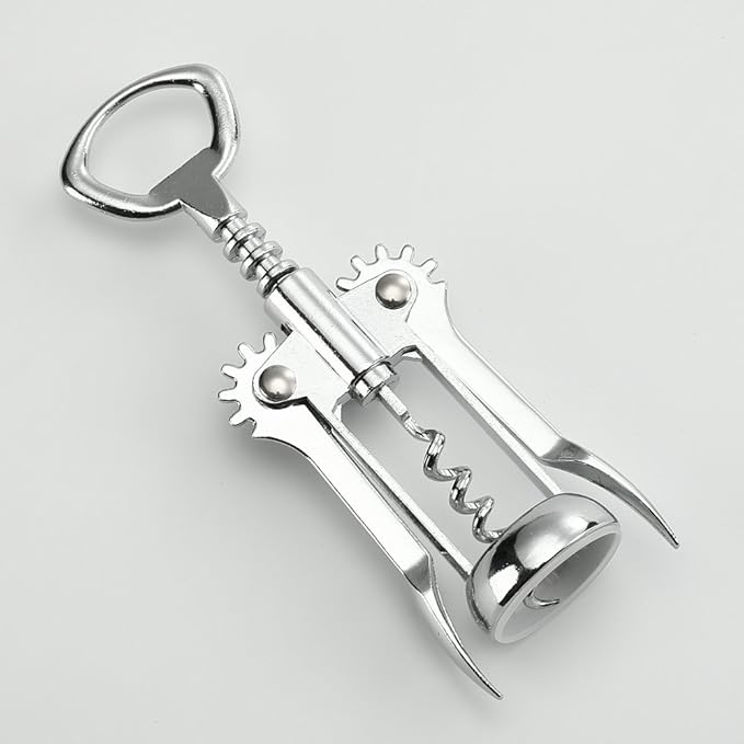 Wing Corkscrew Wine Opener by HQY - Premium All-in-one Wine Corkscrew and Bottle Opener - Risk Free