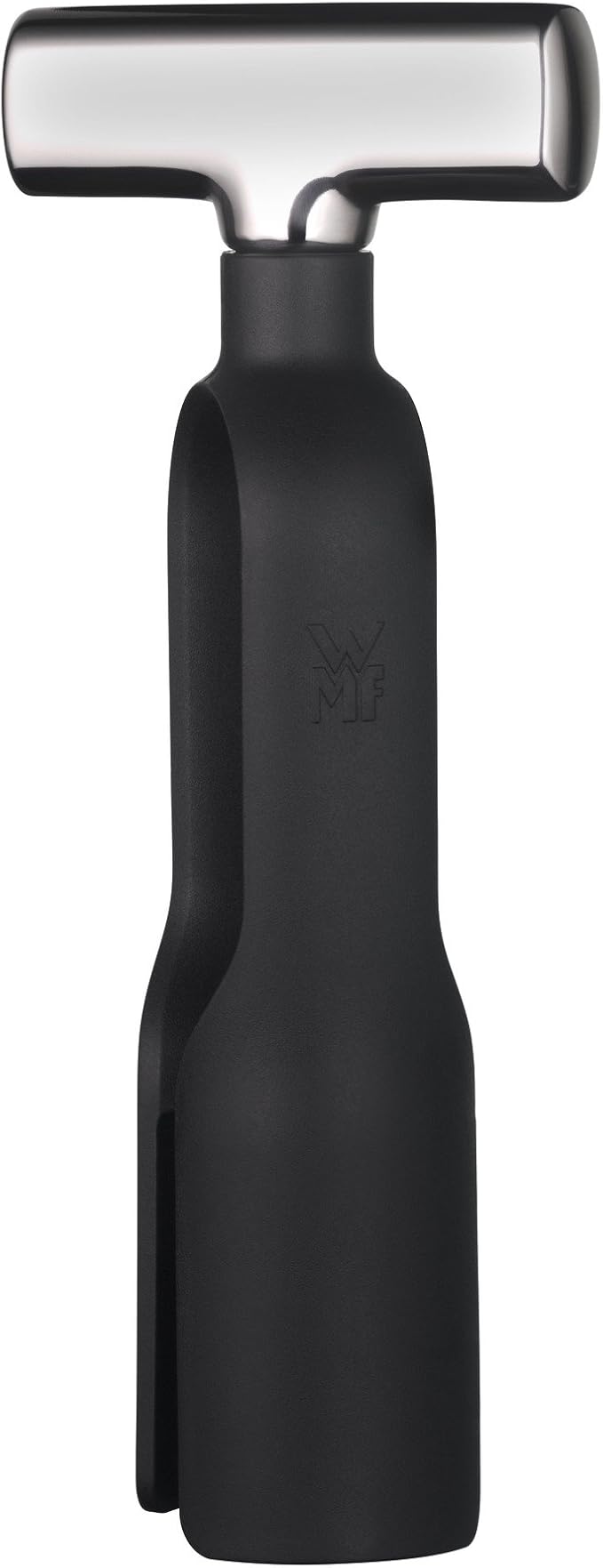 WMF Baric Wine Sommelier Set 3-Piece Corkscrew Set, Wine Accessories, Foil Cutter, Bottle Stopper, in Walnut Wood Box, Black