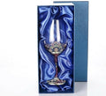 Simcat Handmade Painted Enamel Flower Glass Wine Glasses Transparent Refined Goblet, Stem For Cabernet, Gifts (one glass gift pack)