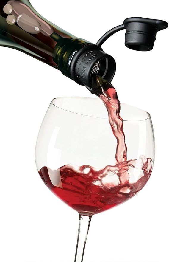Haley's Corker 5-in-1 Wine Aerator, Stopper, Pourer, Filter, Recorker, 2-Pack Combo (Standard, Screwtop)