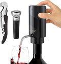 AIKARO - Electric Wine Aerator Pourer Rechargeable Automatic Decanter, with Corkscrew and Vacuum Stopper (Set)
