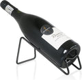 Metal Wine Rack Freestanding -Tabletop Wine Rack Holder - Countertop Wine Bottle Holder - Geometric Design for Table Top Wine Bottle Storage Rack,Perfect Wine Holder Stand (Black)