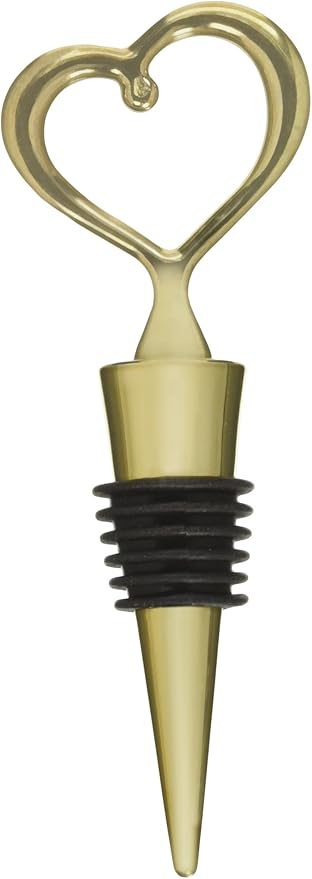 Kate Aspen Heart of Gold Bottle Stopper