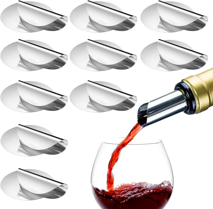 20 Pack Stop Wine Pourer Reusable Drip Free Pourer for Wine, Whiskey, Liquor & Oil Bottles for Easy Pouring from Bottles