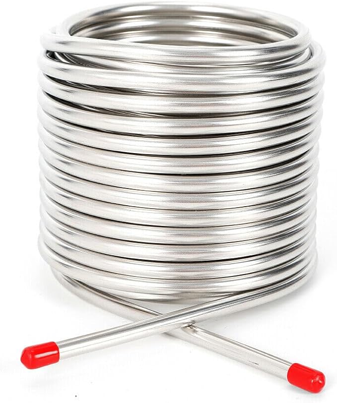 Stainless Steel Metal Coil Tube Immersion Wort Chiller Beer Wine Cooler Home US