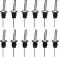 Soro Essentials- Set of 12 Stainless Steel Speed Jet Liquor Bottle Pourer- Extra Fast Flow Bottle Pourers for Alcohol Bar Pour Spouts for Liquor Bottles Bartender Accessories