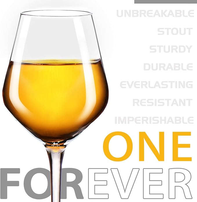 crayline Plastic Wine Glasses Set of 4(15oz) |Unbreakable Wine Glasses with Stem|100% Tritan & BPA Free |Dishwasher Safe| Awesome For Pool, Beach, Travel, Pool, Camping, Beach, Picnic, Everyday Use.