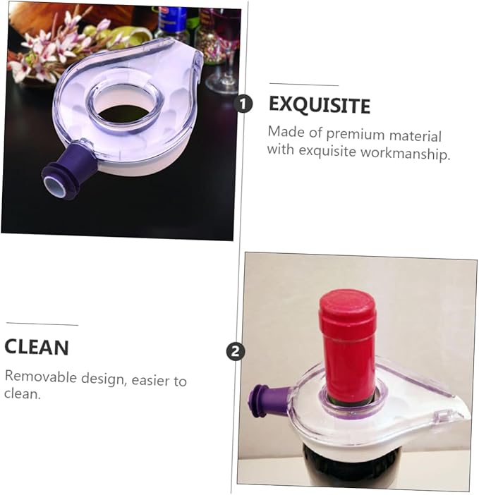Creative Fast Decanter for Wine and Brandy Handheld Aerator with Removable Design for Quick Decanting and Easy Cleaning for Home and Bar Use