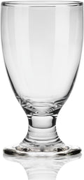 Goblet Set of 4, 10 Oz Small Red & White Wine Goblets Water Glasses Short Stem, Crystal Stemmed Banquet Goblets, Juice Iced Tea Drinking Cup for Party, Wedding