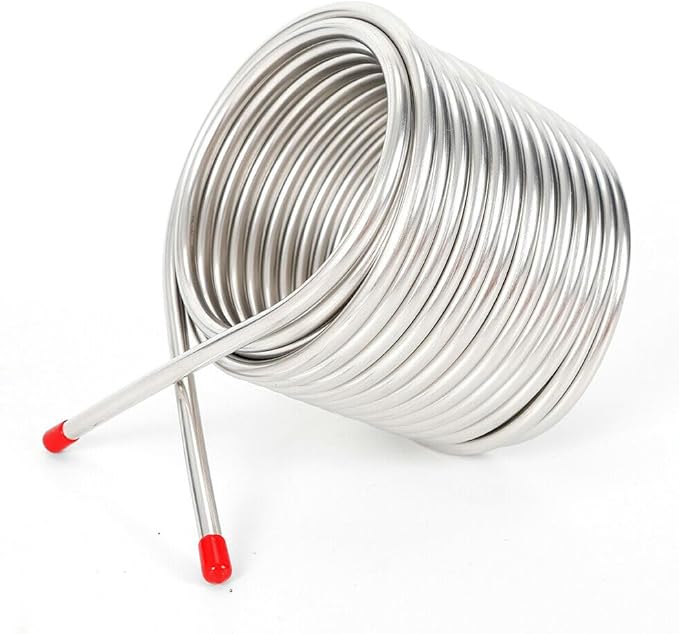 Stainless Steel Metal Coil Tube Immersion Wort Chiller Beer Wine Cooler Home US
