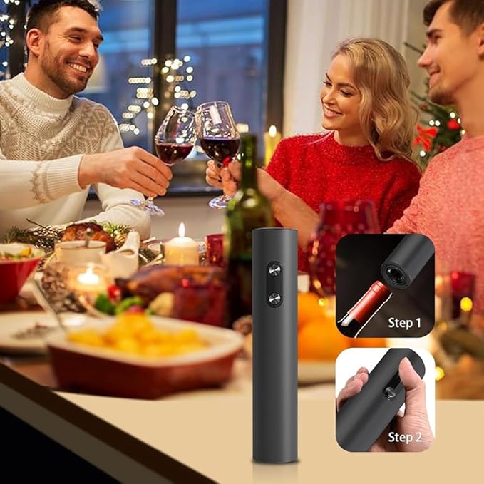 Wine Bottle Opener, Electric Wine Bottle Openers,Battery Operated Automatic Wine Corkscrew for Wine Lovers Gift