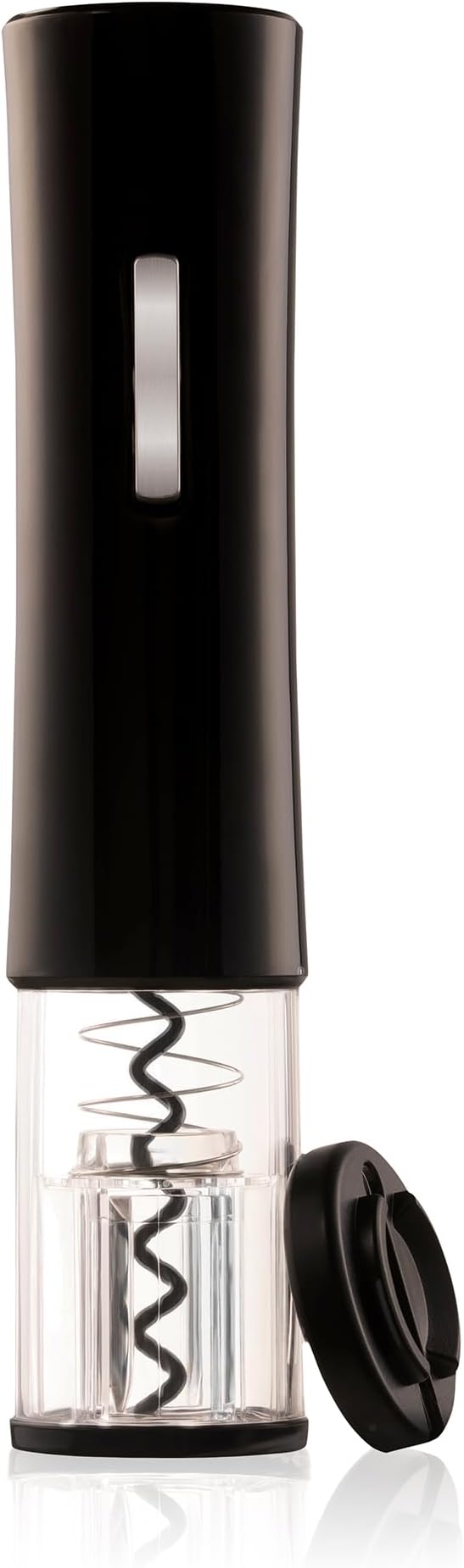 HIC Kitchen Bar Automatic Wine Opener with Clip-On Foil Cutter, One-Touch Cork Removal