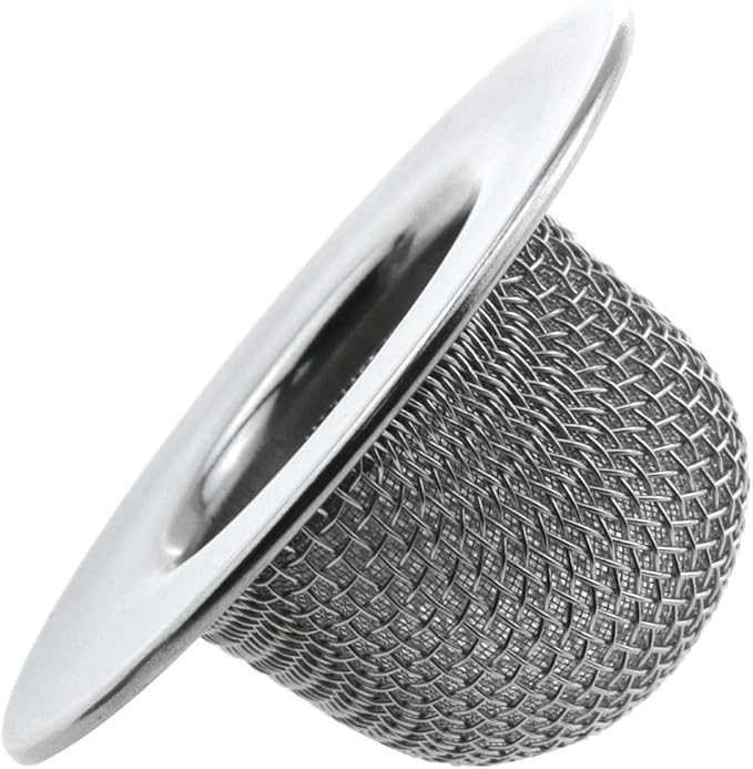 5PCS Stainless Steel Wide Rimmed Double Layer Strainer with Edge Cocktail Smoking Filter Accessories 1.89 x 0.98 x 0.78 inches Silver For Fruit Tea Ice Cube Strainer