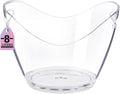 Ice Bucket Party Clear Acrylic Wine or Champagne Bottles Drinks Chiller (1, 8 Liter)