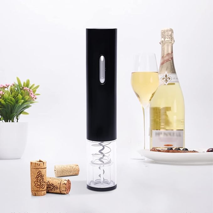 4.33In Battery Operated Wine Bottle Openers, Electric Wine Opener Automatic Wine Corkscrew with need AA Battery for Home Kitchen Party Wedding 3.54 * 9.84inch