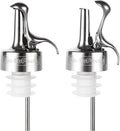 Wine Bottle Stopper, Wine Stopper & Pourer 2 in1, Champagne Stoppers, Bar Pour Bottles Reusable Wine Preserver, Suitable for Alcohol, Wine for Best Christmas and Birthday Gifts for Wine Lovers