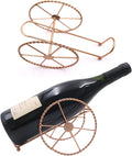 2-Piece Countertop Wine Holder - Tabletop Wine Rack (Rose Gold)