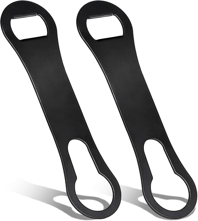 2 Pieces Bottle Opener and Pour Spout Remover Flat Bar Key for Bartenders Stainless Steel Speed Opener Multifunction Dog Bone Wine Bottle Opener for Home Kitchen Party and Bar