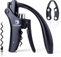 Wine Opener Compact Vertical Corkscrew Wine Bottle Opener with Built-in Foil Cutter