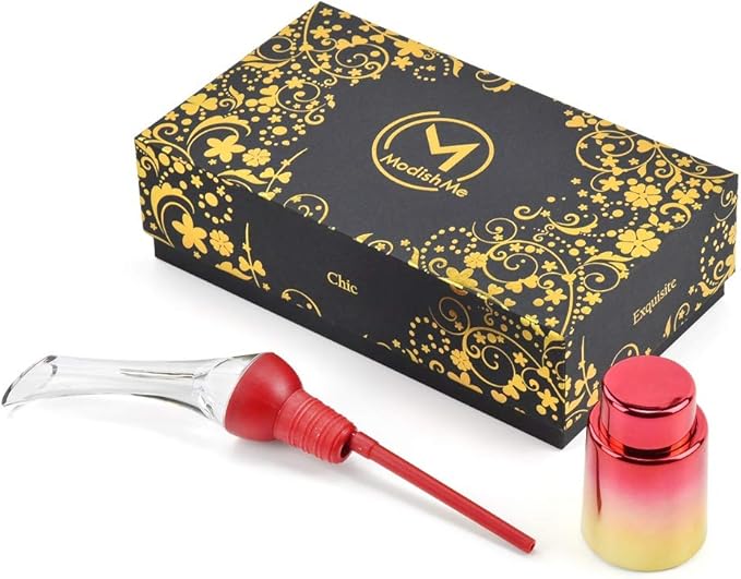 Wine Aerator Pourer and Decanter Spout | Vacuum Wine Stopper | Gift Sets for Friends and Co-workers