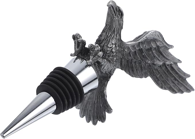 MAGICLULU Eagle Head Wine Bottle Stopper Elegant Wine Sealing Plug for Parties and Reusable Fits Standard Bottles Unique Decorative Accessory