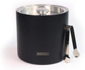 Bartesian Reserve Insulated Ice Bucket with Lid and Tongs – Matte Black Stainless Steel – Heavy Duty Double Wall Thermal Bucket for Home Bar, Parties, and Entertaining – Keeps Ice Cold for 36 Hours
