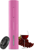 COKUNST Electric Wine Opener, One-Touch Automatic, Battery Powered, Pink