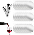 120Pcs Individually Wrapped 3-Inch Wine Pourer Discs, Disposable Anti-Drip Liquor Pour Spouts for Wine & Liquor Bottles, No-Rinse Single-Use Design Avoids Cross-Flavors