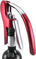 KAYCROWN Wine Bottle Opener, Vertical Lever Corkscrew with Built in Foil Cutter Design, Manual Handheld Corkscrew with Ergonomic Lever Pump