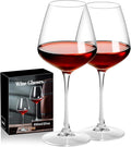 PARACITY Wine Glasses, christmas gift, Clear Glass, Long Stem Wine Glass for Red and White Wine - 10 OZ (Set of 2) (2, 20, Fluid Ounces)