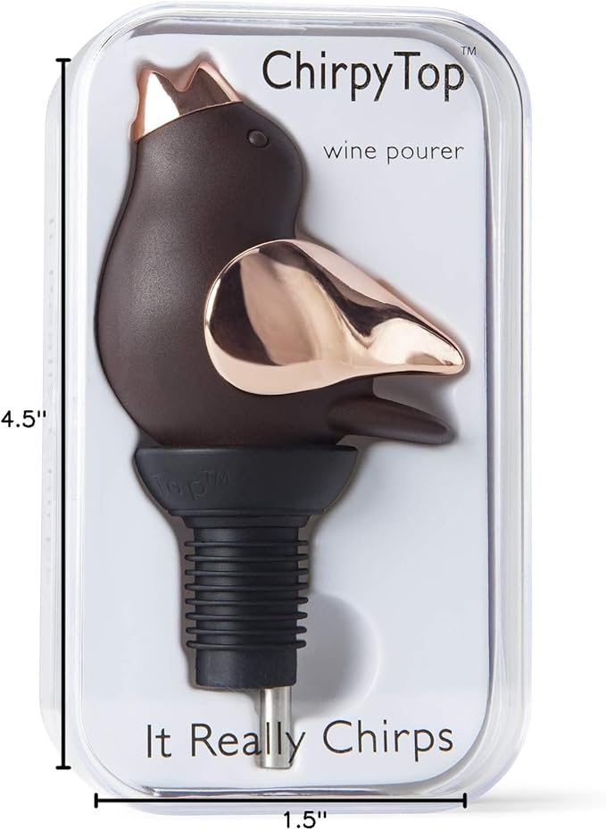 Wine Pourer - Brown and Copper