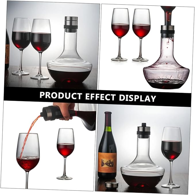 1pc Hand-held Fast Wine Decanter Hand Blown Glass Aerator for Enhancing Wine Flavors for and Entertaining