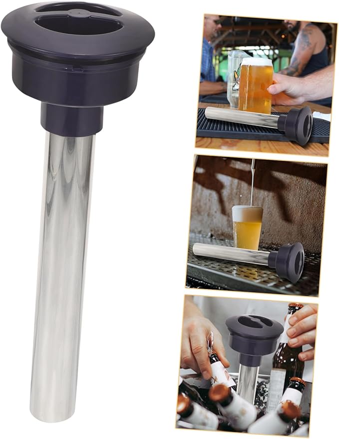 Stainless Steel Ice Column Tube Reusable Beverage Chiller Stick Vinoamigo Wine Cooling Rod