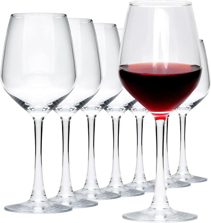 Wine Glasses Set of 8, 12oz Wine Glasses, for Red or White Wine, High-end Banquet, Wedding, Gift Goblets, Party, Bar, Anniversary, Housewarming