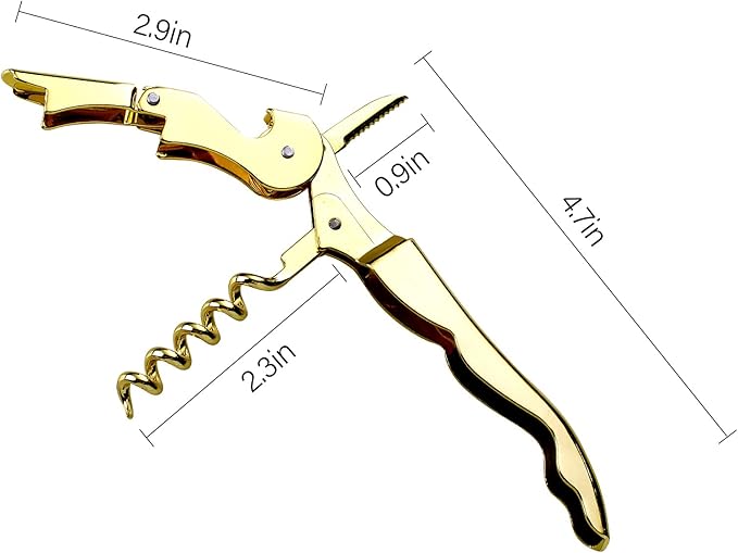 Waiters Corkscrew Professional Wine openers,stainless steel Wine Key for Restaurant Waiters,Classic All-in-one Corkscrew, Bottle Opener and Foil Cutter