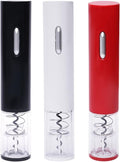 Electric Wine Opener, Automatic Electric Wine Bottle Corkscrew Opener Battery Power Supply Bottle Opener with Foil Cutter Gifts for Wine Lovers Kitchen Gadgets for Home, Party, Outdoor (Red)