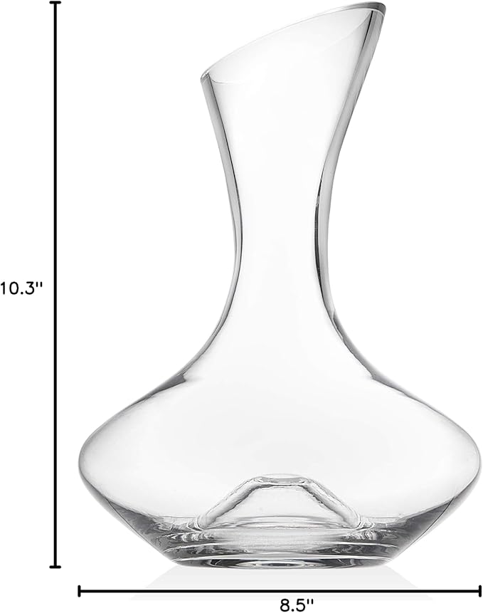 Godinger Wine Decanter Carafe, Hand Blown Wine Decanter Aerator - Wine Gifts