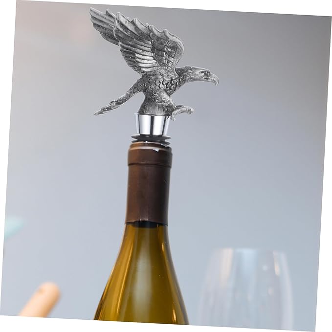 Healifty 1pc Eagle Head Shape Wine Stopper Creative Eagle Bottle Stopper for Wine Reusable Strong Sealing Easy to Clean