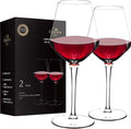crayline Plastic Wine Glasses Set of 2(15oz) |Unbreakable Wine Glasses with Stem|100% Tritan & BPA Free |Dishwasher Safe| Awesome For Pool, Beach, Travel, Pool, Camping, Beach, Picnic, Everyday Use.