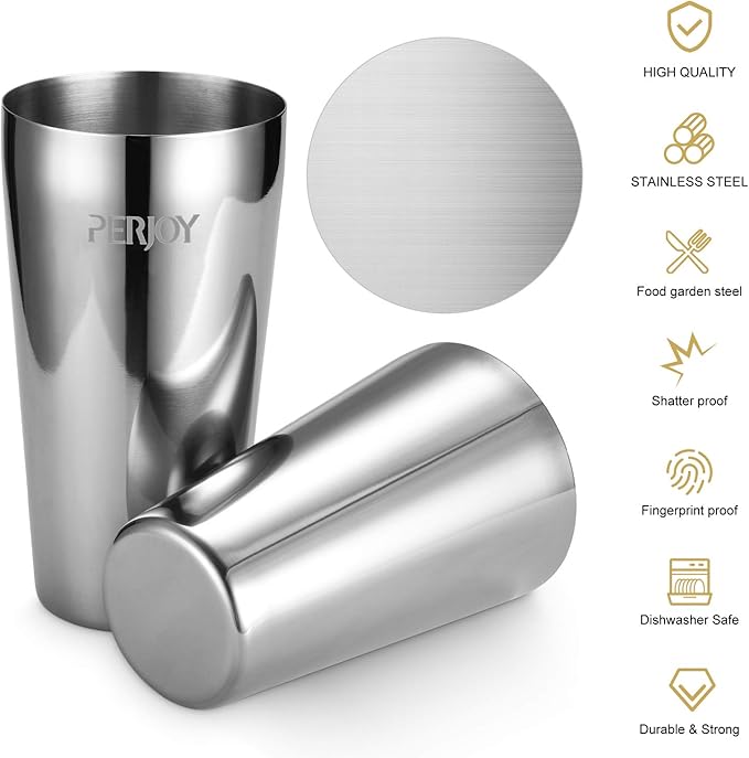 Cocktail Shaker Set, 16 Piece Bartender Kit, Cocktail Shaker, Stainless Steel Bar Set Accessories, Coktail Set, Boston Shaker, Drink Mixer Shaker, Bartending Bar Tools with Muddler Spoon Jigger