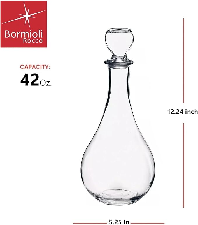 Bormioli Rocco Loto Wine Decanter 1.5L, 42oz