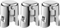 Champagne Stoppers with Stainless Steel Champagne Saver with Food Grade Silicone Leak proof Keep Fresh Suitable for Champagne, Cava, Prosecco and Sparkling (Silver, 3 Pack)