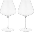 Spiegelau Definition Burgundy Wine Glasses Set of 2 – Large Bowl Red Wine Glasses for Pinot Noir & Burgundy – Lead-Free Crystal Stemware for Home Bar & Entertaining